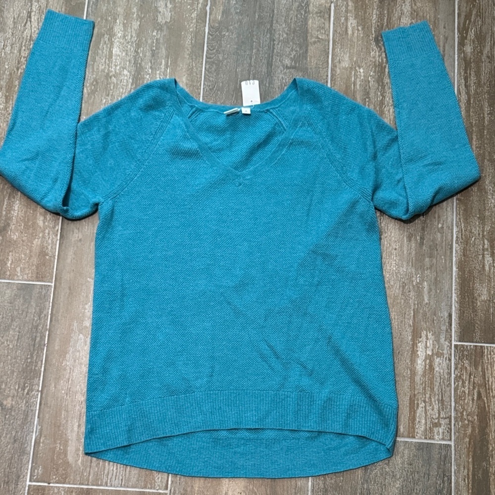 GAP Turquoise Knit Sweater - Picture 4 of 6